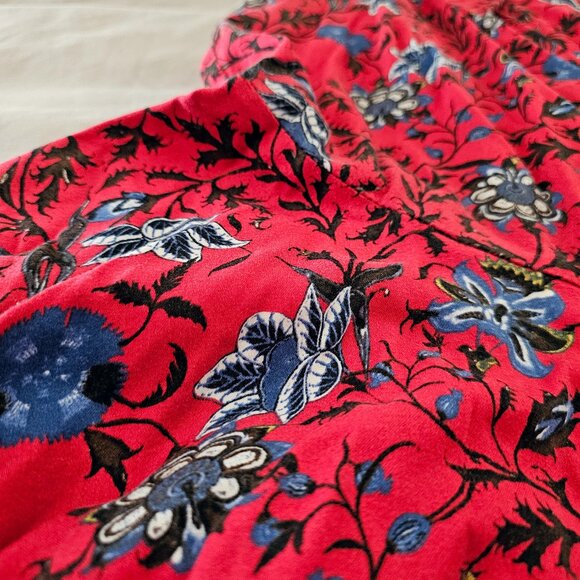 Plus Size ModCloth Red Floral A-Line Dress - Picture 2 of 15